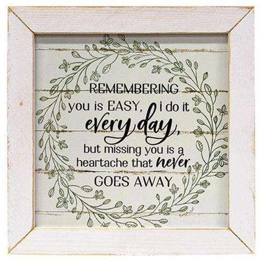 Remembering You Framed Print, White Frame - The Fox Decor